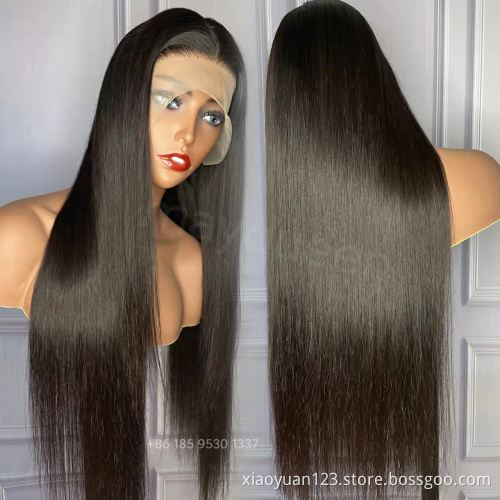 Mayqueen Wholesale Transparent HD Lace Silky Straight Human Hair Lace Frontal Wigs For Black Women Brazilian Virgin Hair wig